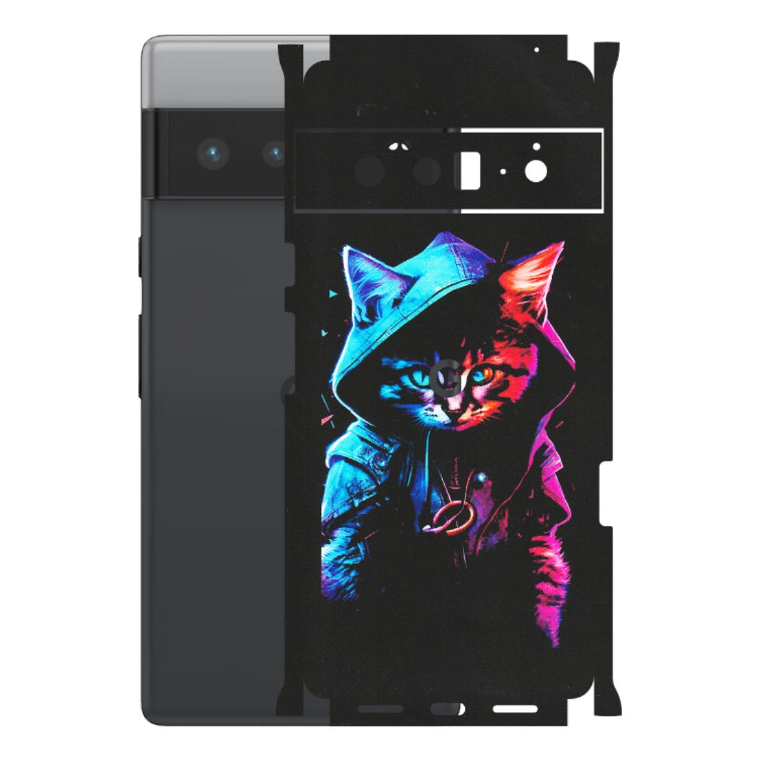 Google Pixel Phone Skins (All Models) - Cyberpunk Cat - Matte Finish (M-45) Google Pixel 6 PRO