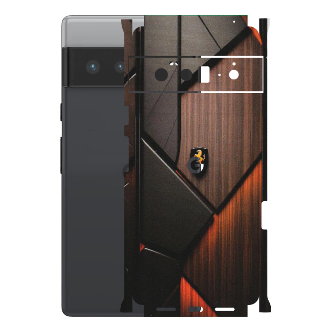 Google Pixel Phone Skins (All Models) - Lambo Beauty Wood Pattern Sober - Matte Finish (M-51) Google Pixel 6 PRO