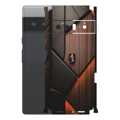 Google Pixel Phone Skins (All Models) - Lambo Beauty Wood Pattern Sober - Matte Finish (M-51) Google Pixel 6 PRO