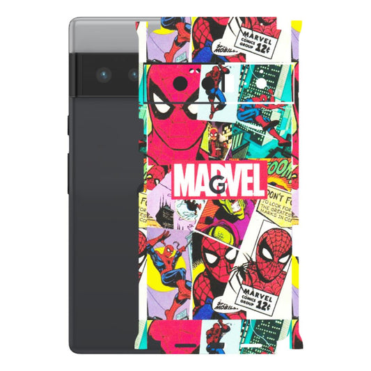 Google Pixel Phone Skins (All Models) - Marvel Comic Spiderman Grafitti - Matte Finish (M-72) Google Pixel 6 PRO