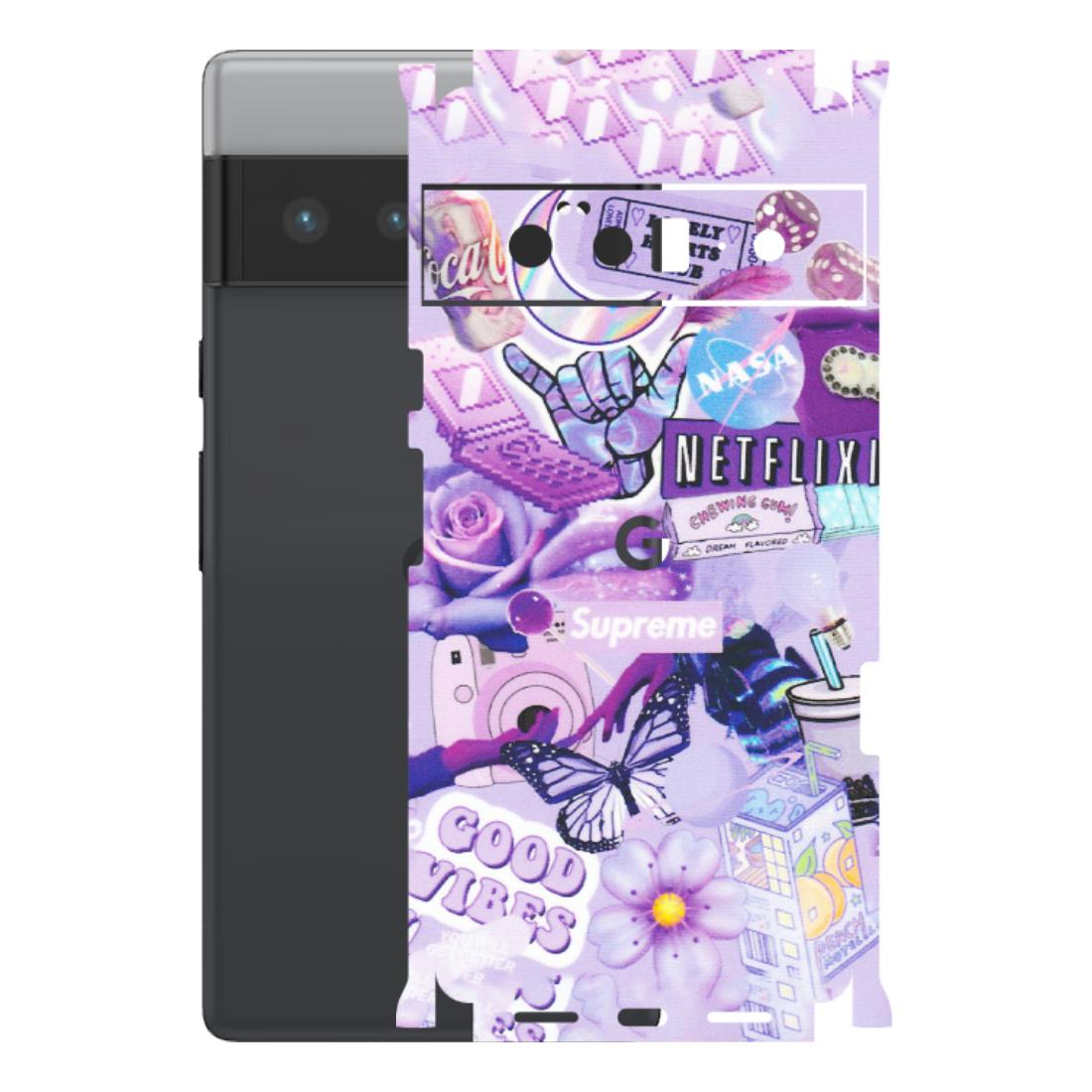 Google Pixel Phone Skins (All Models) - Supreme Purple Magic - Matte Finish (M-88) Google Pixel 6 PRO