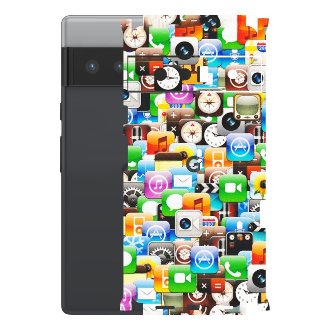 Google Pixel Phone Skins (All Models) - All Apple Icons - Matte Finish (M-93) Google Pixel 6 PRO