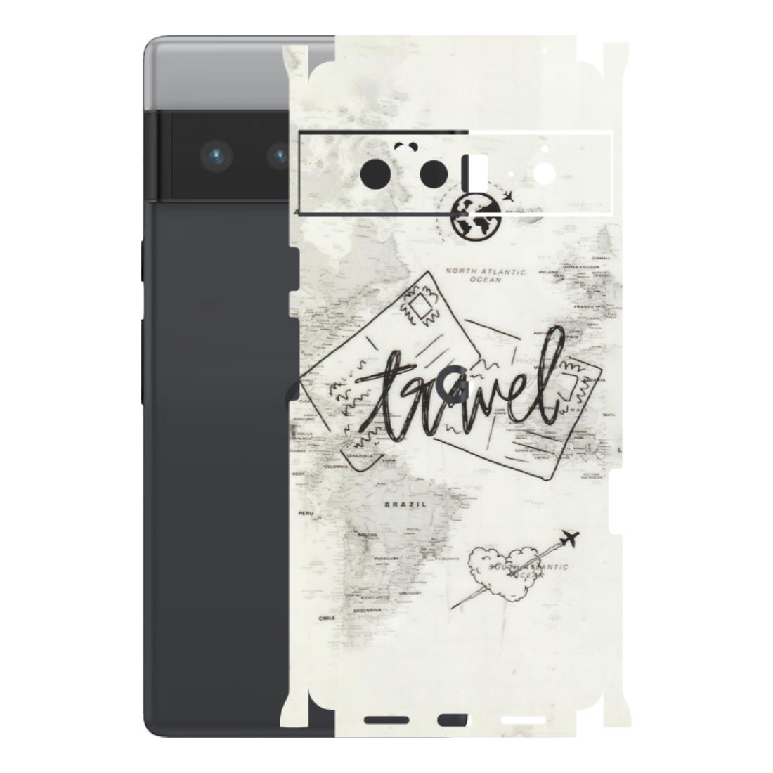 Google Pixel Phone Skins (All Models) - Travel Ticket - Transparent Finish (T-06) Google Pixel 6 PRO