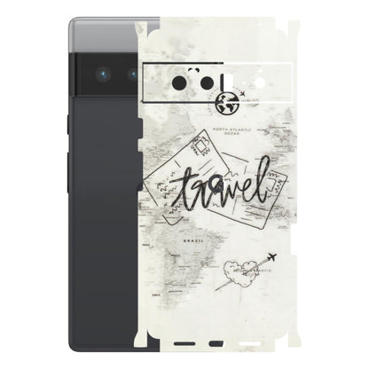 Google Pixel Phone Skins (All Models) - Travel Ticket - Transparent Finish (T-06) Google Pixel 6 PRO
