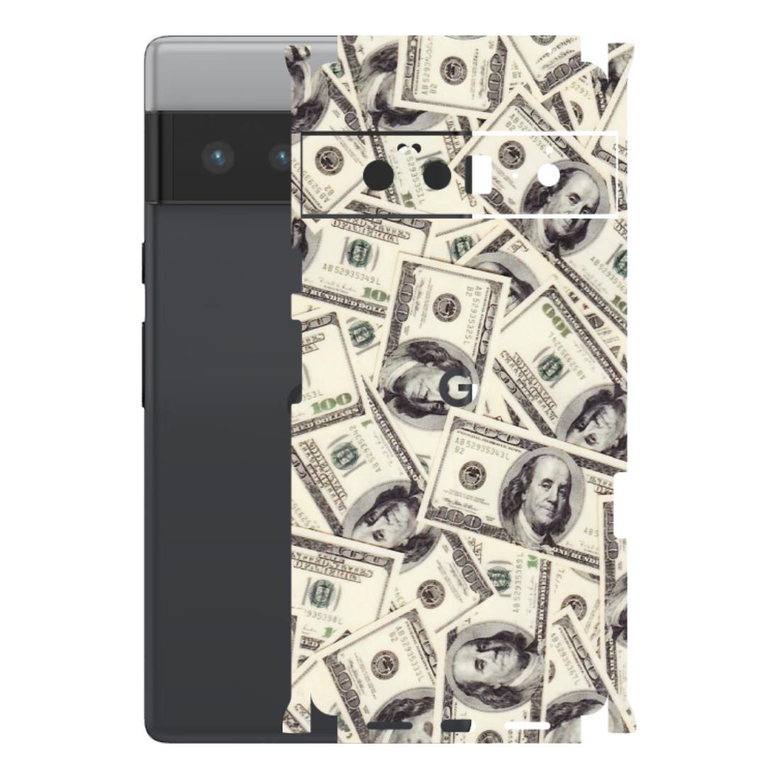 Google Pixel Phone Skins (All Models) - Dollar Lover - Transparent Finish (T-17) Google Pixel 6 PRO