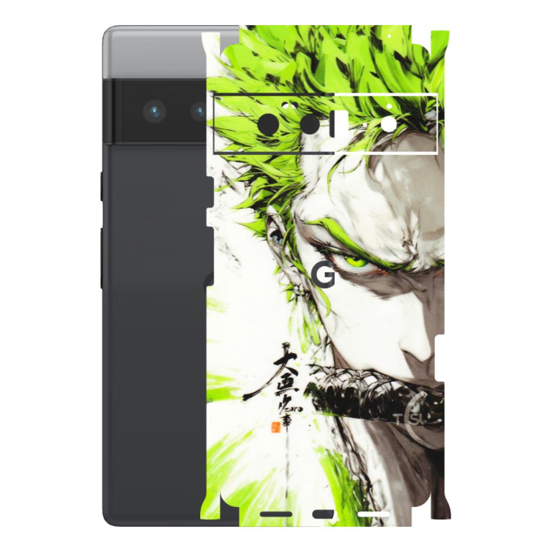 Google Pixel Phone Skins (All Models) - Roro Taku Anime - Transparent Finish (T-18) Google Pixel 6 PRO