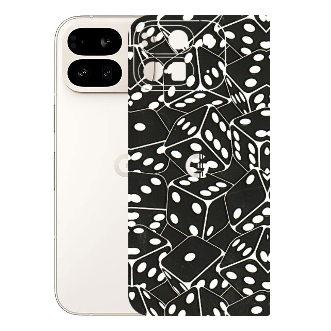 Google Pixel Phone Skins (All Models) - Big Black Dices - 3D Embossed Finish (L-106) Google Pixel 9 PRO FOLD