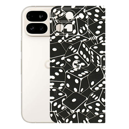 Google Pixel Phone Skins (All Models) - Big Black Dices - 3D Embossed Finish (L-106) Google Pixel 9 PRO FOLD