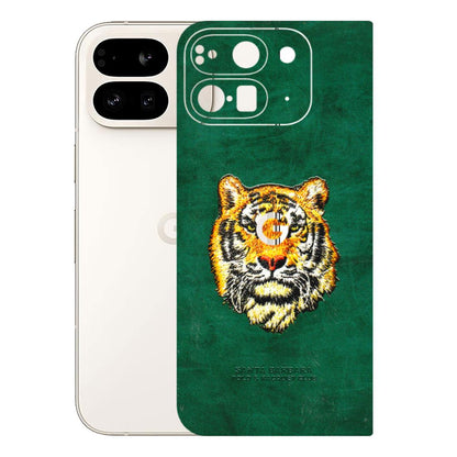 Google Pixel Phone Skins (All Models) - Leather Feel Tiger - 3D Embossed Finish (L-111) Google Pixel 9 PRO FOLD