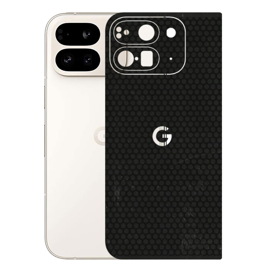 Google Pixel Phone Skins (All Models) - Black honeycomb - 3D Embossed Finish (L-114) Google Pixel 9 PRO FOLD