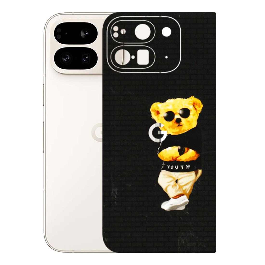 Google Pixel Phone Skins (All Models) - Classy Teddy Bear - 3D Embossed Finish (L-116) Google Pixel 9 PRO FOLD