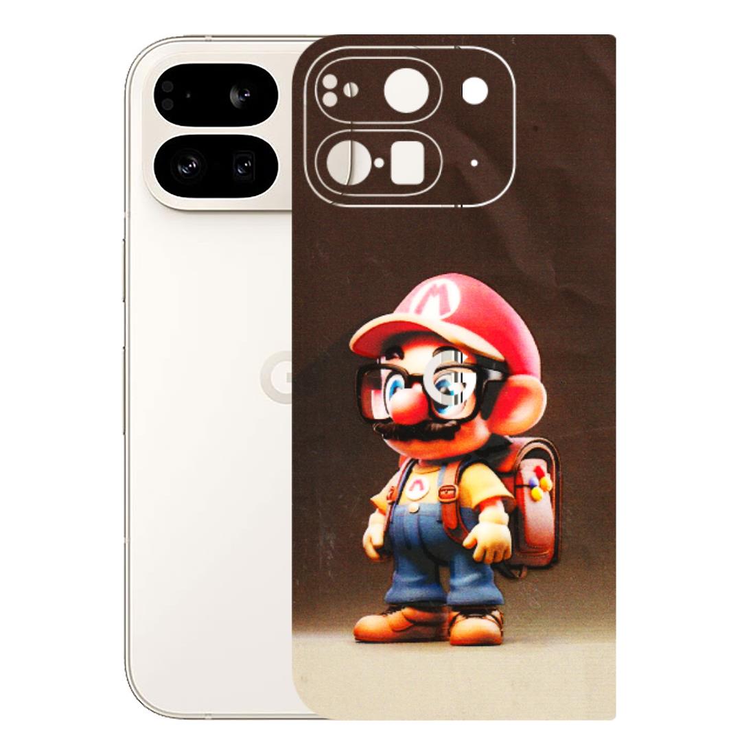 Google Pixel Phone Skins (All Models) - Little Mario - 3D Embossed Finish (L-119) Google Pixel 9 PRO FOLD