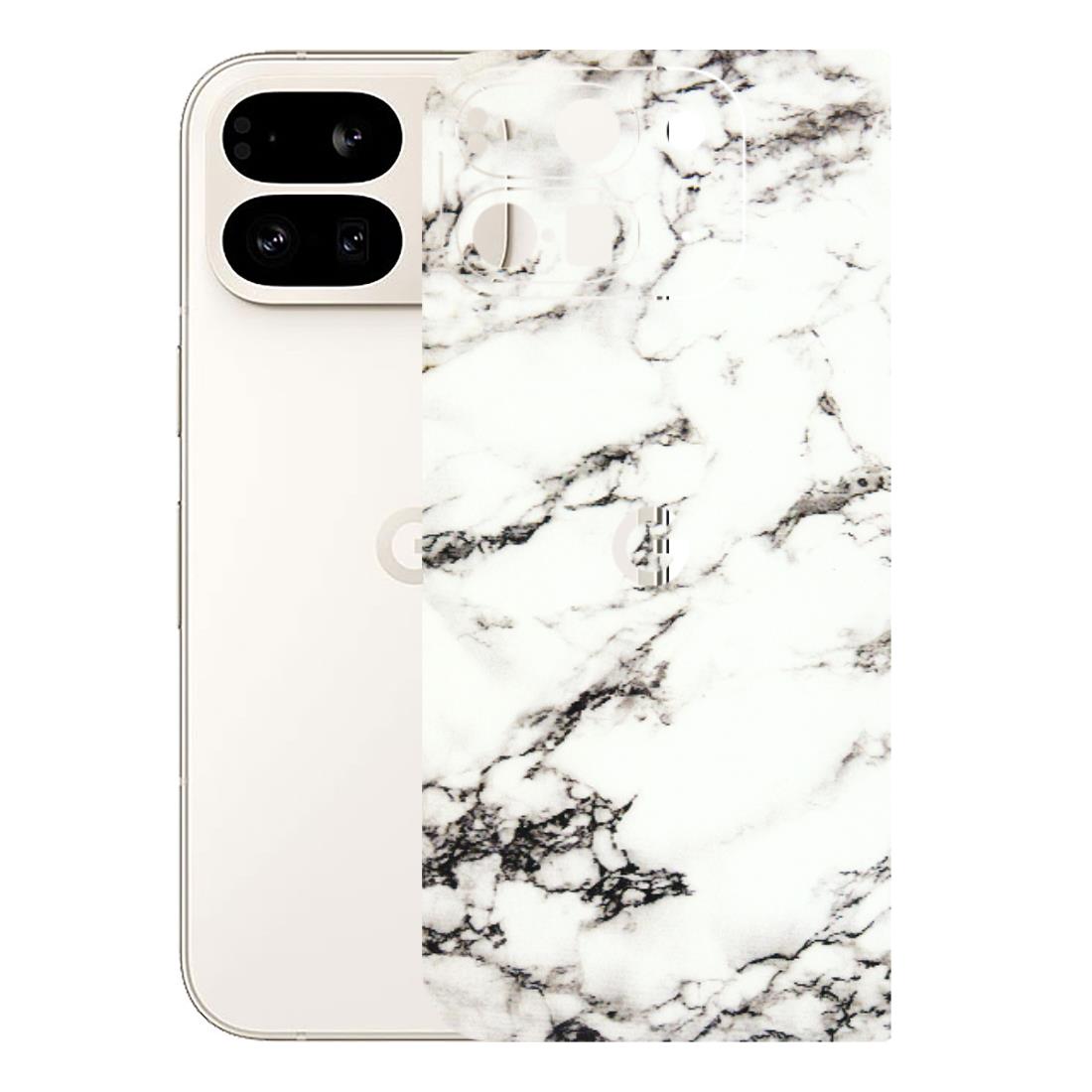 Google Pixel Phone Skins (All Models) - Black and White Marble Texture - 3D Embossed Finish (L-124) Google Pixel 9 PRO FOLD