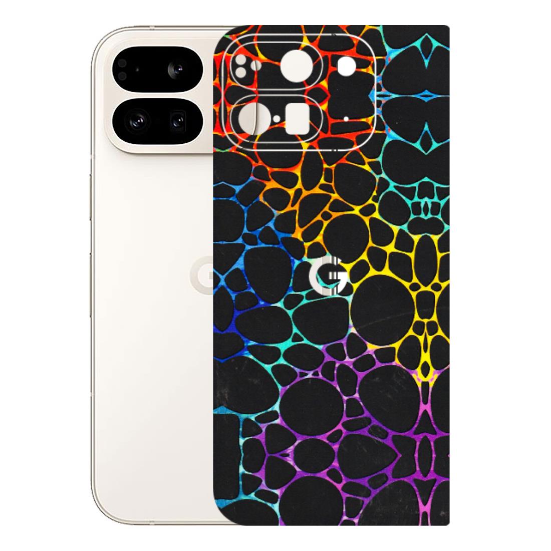 Google Pixel Phone Skins (All Models) - Abstract Art MultiColour - 3D Embossed Finish (L-133) Google Pixel 9 PRO FOLD