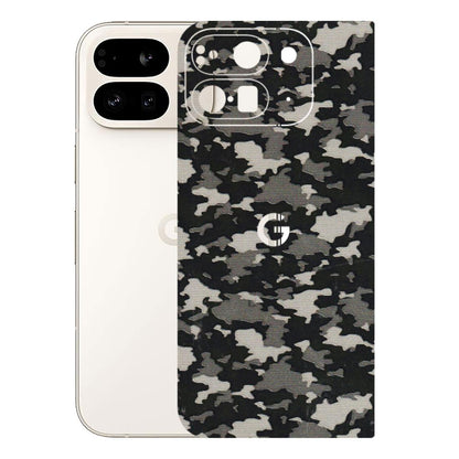 Google Pixel Phone Skins (All Models) - Black/Grey Camoflaunge - 3D Embossed Finish (L-142) Google Pixel 9 PRO FOLD