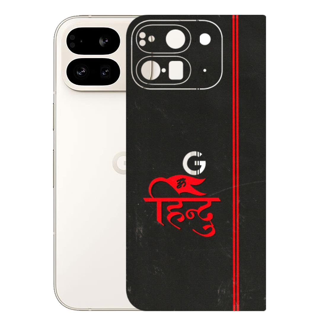 Google Pixel Phone Skins (All Models) - Hindu Black - 3D Embossed Finish (L-153) Google Pixel 9 PRO FOLD