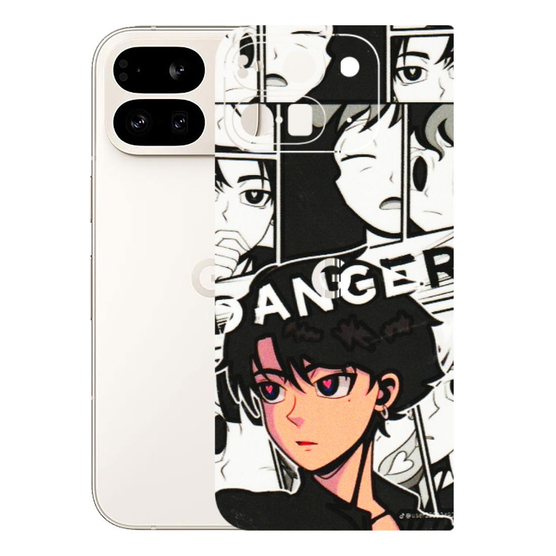 Google Pixel Phone Skins (All Models) - Danger Anime - 3D Embossed Finish (L-155) Google Pixel 9 PRO FOLD