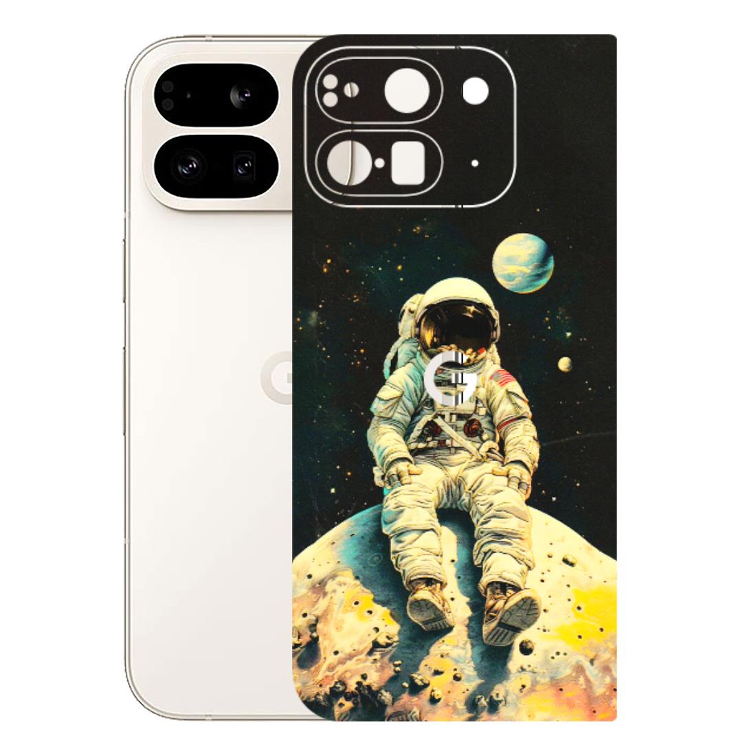 Google Pixel Phone Skins (All Models) - Astronaut in Space - 3D Embossed Finish (L-16) Google Pixel 9 PRO FOLD
