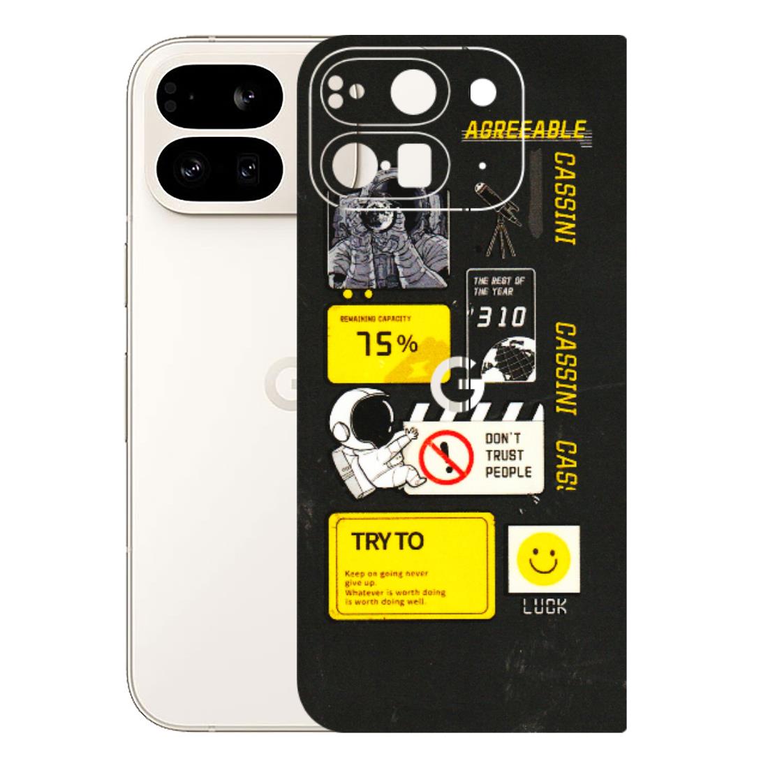 Google Pixel Phone Skins (All Models) - Black Cassini - 3D Embossed Finish (L-161) Google Pixel 9 PRO FOLD