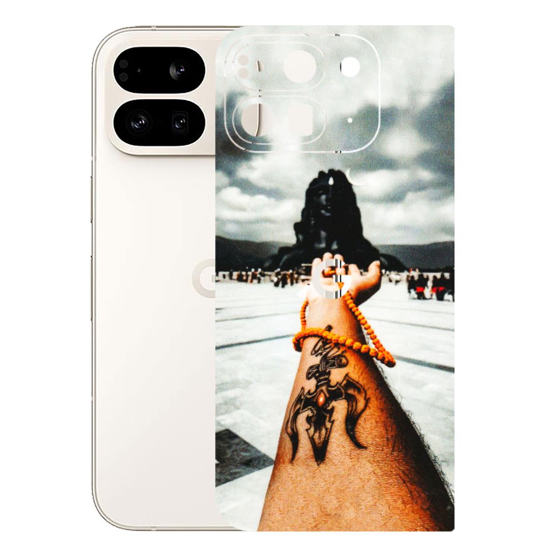 Google Pixel Phone Skins (All Models) - Jai Adiyogi Mahakaal - 3D Embossed Finish (L-164) Google Pixel 9 PRO FOLD