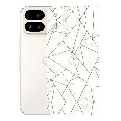 Google Pixel Phone Skins (All Models) - Luxury White Marble Effect - 3D Embossed Finish (L-168) Google Pixel 9 PRO FOLD