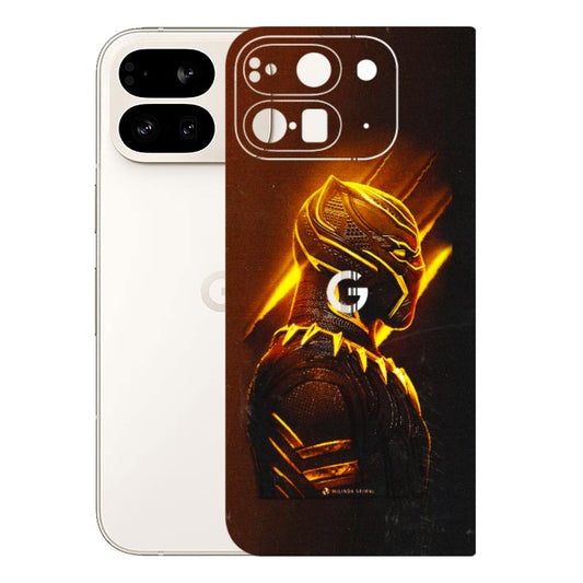 Google Pixel Phone Skins (All Models) - Gold Black Panther - 3D Embossed Finish (L-181) Google Pixel 9 PRO FOLD