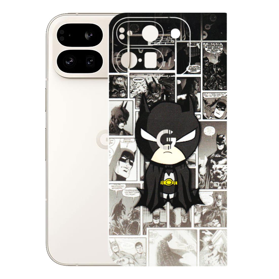 Google Pixel Phone Skins (All Models) - Toon Batman - 3D Embossed Finish (L-182) Google Pixel 9 PRO FOLD