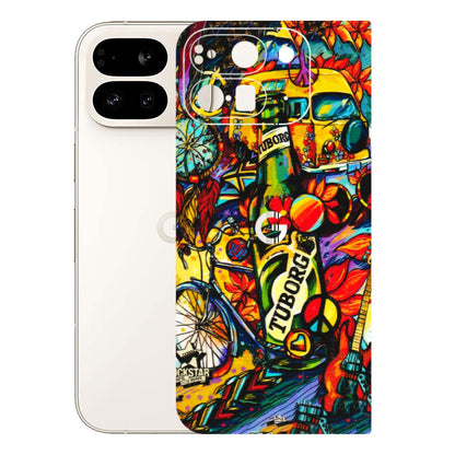 Google Pixel Phone Skins (All Models) - Cool Beer Bottle - 3D Embossed Finish (L-193) Google Pixel 9 PRO FOLD