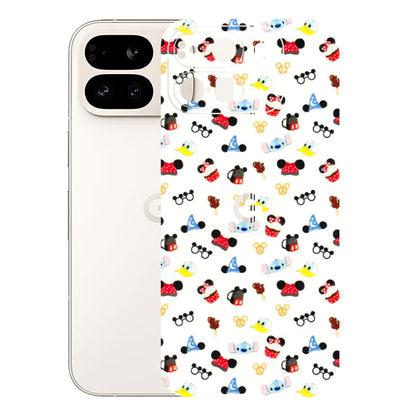 Google Pixel Phone Skins (All Models) - Minnie Mouse & Donald Doodles s - 3D Embossed Finish (L-194) Google Pixel 9 PRO FOLD