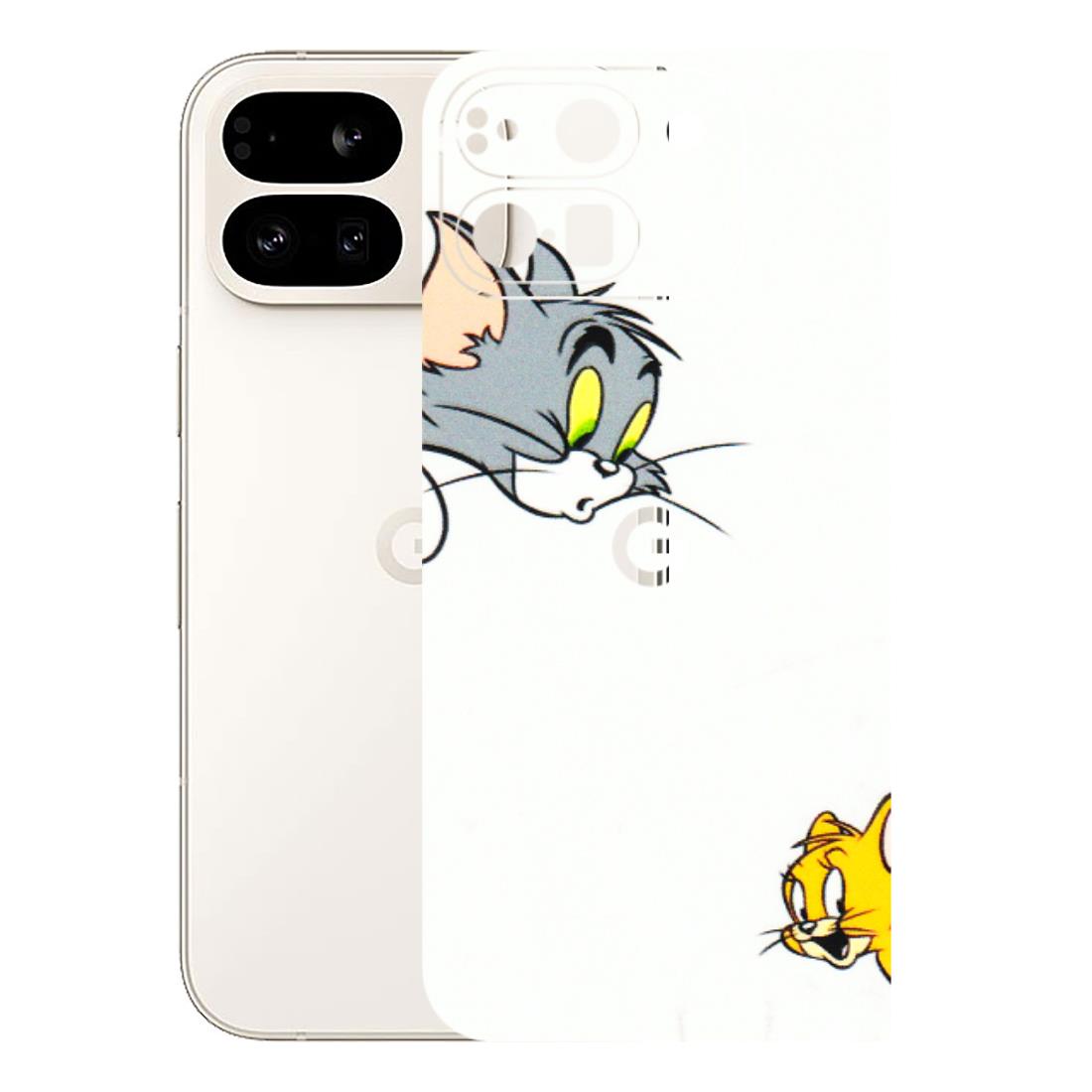 Google Pixel Phone Skins (All Models) - Cute Tom And Jerry - 3D Embossed Finish (L-220) Google Pixel 9 PRO FOLD