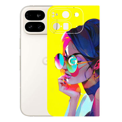 Google Pixel Phone Skins (All Models) - Bold Stylish Girl - 3D Embossed Finish (L-222) Google Pixel 9 PRO FOLD