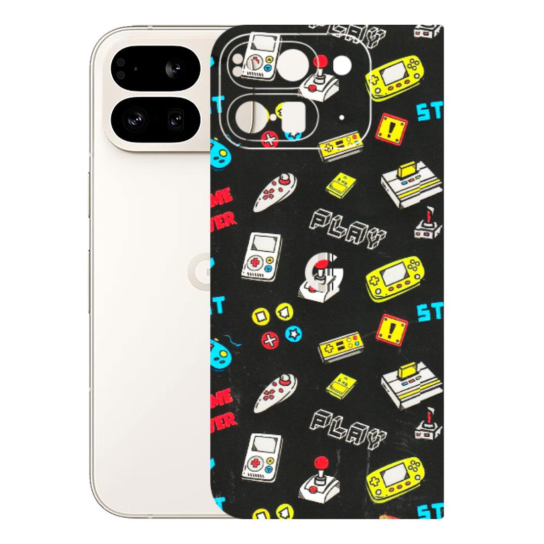 Google Pixel Phone Skins (All Models) - Gaming Doodles - 3D Embossed Finish (L-224) Google Pixel 9 PRO FOLD