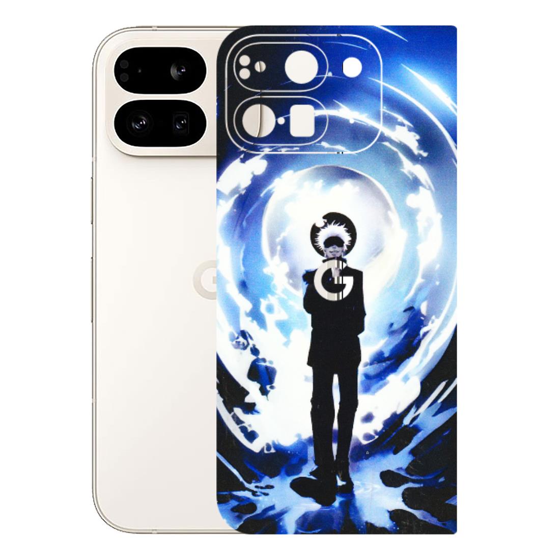 Google Pixel Phone Skins (All Models) - Satoru Gojo Dark Blue - 3D Embossed Finish (L-235) Google Pixel 9 PRO FOLD