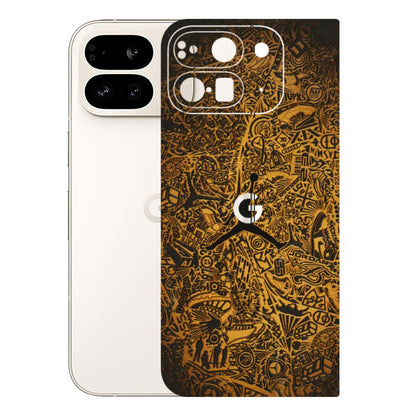 Google Pixel Phone Skins (All Models) - Premium Gold Basketball Player - 3D Embossed Finish (L-236) Google Pixel 9 PRO FOLD