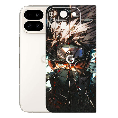 Google Pixel Phone Skins (All Models) - Kakashi Shattered Glass Effect - 3D Embossed Finish (L-237) Google Pixel 9 PRO FOLD