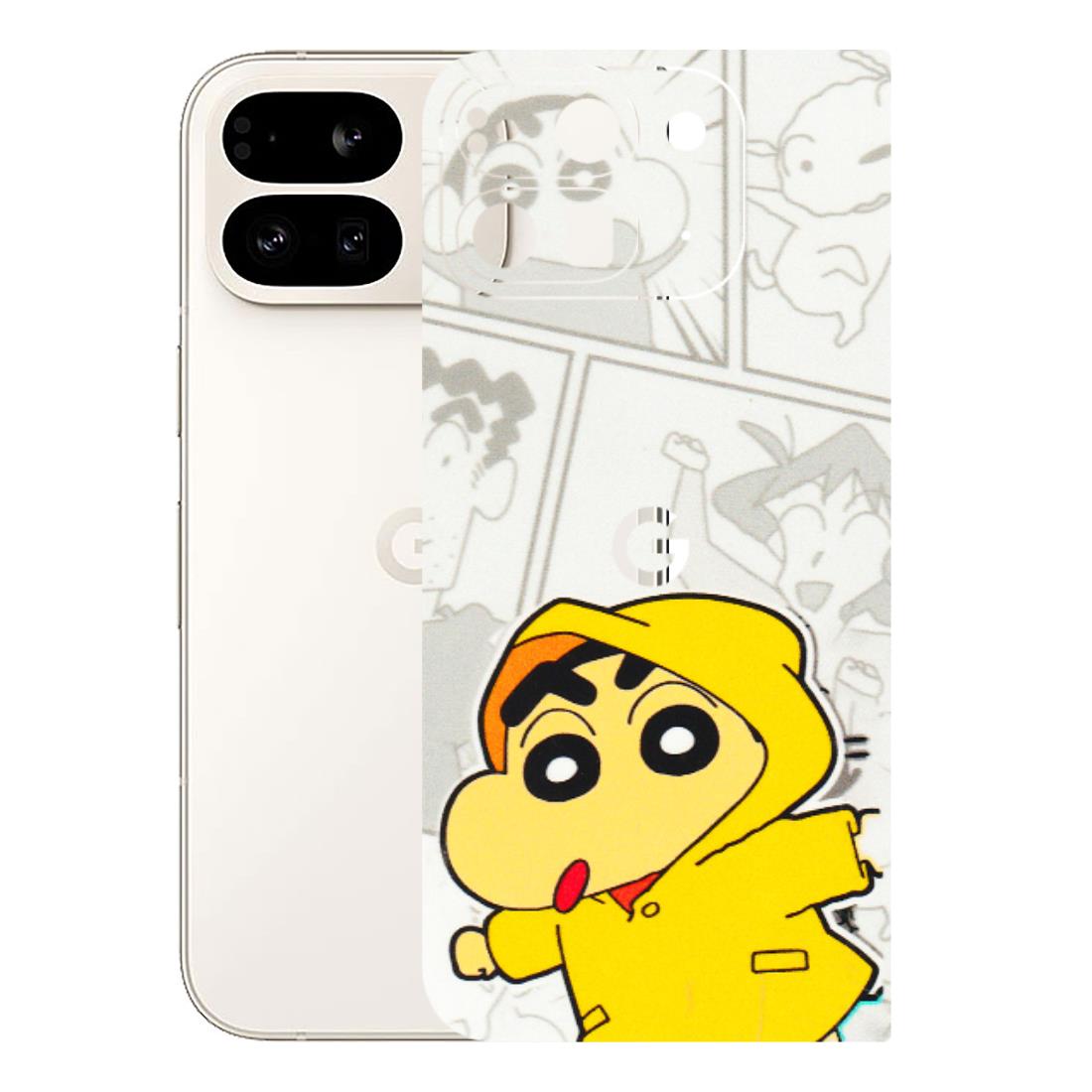 Google Pixel Phone Skins (All Models) - Yellow Shinchan Comic - 3D Embossed Finish (L-246) Google Pixel 9 PRO FOLD