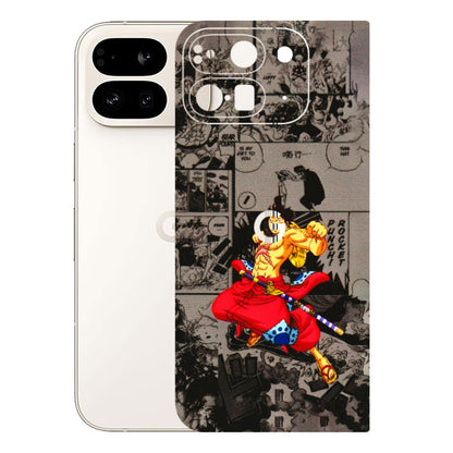 Google Pixel Phone Skins (All Models) - One Piece Rocket Punch Manga - 3D Embossed Finish (L-25) Google Pixel 9 PRO FOLD
