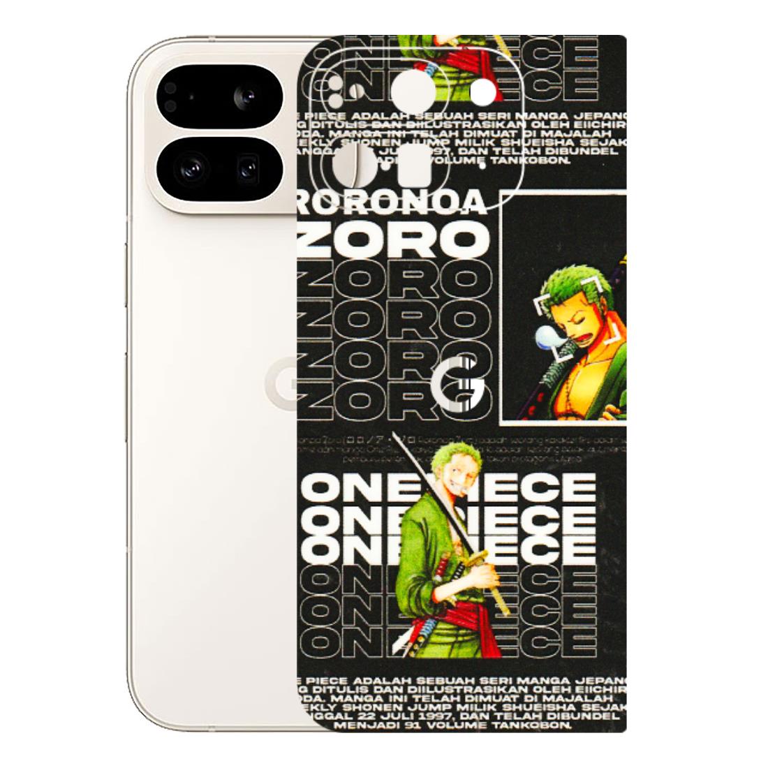 Google Pixel Phone Skins (All Models) - One Piece Zoro - 3D Embossed Finish (L-250) Google Pixel 9 PRO FOLD