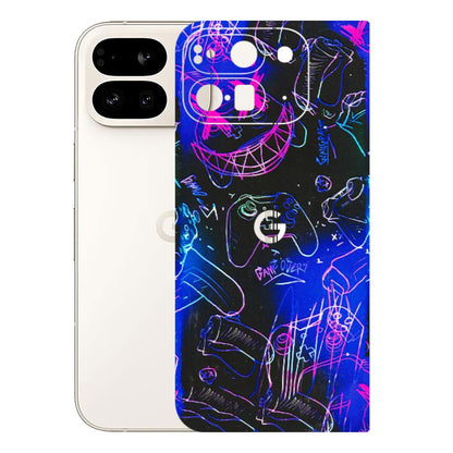 Google Pixel Phone Skins (All Models) - Gamers Paradise - 3D Embossed Finish (L-258) Google Pixel 9 PRO FOLD