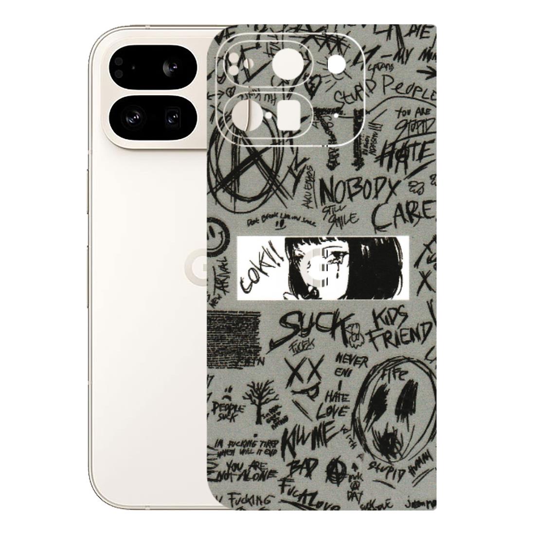 Google Pixel Phone Skins (All Models) - Never Have Love Anime - 3D Embossed Finish (L-260) Google Pixel 9 PRO FOLD