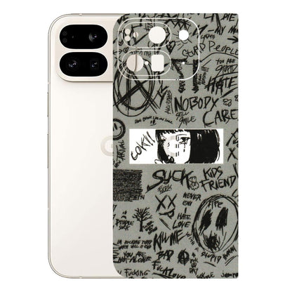 Google Pixel Phone Skins (All Models) - Never Have Love Anime - 3D Embossed Finish (L-260) Google Pixel 9 PRO FOLD