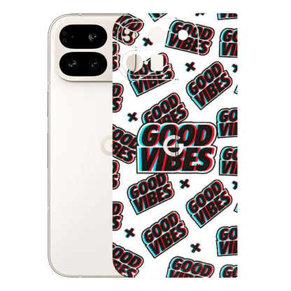 Google Pixel Phone Skins (All Models) - Good Vibes - 3D Embossed Finish (L-282) Google Pixel 9 PRO FOLD