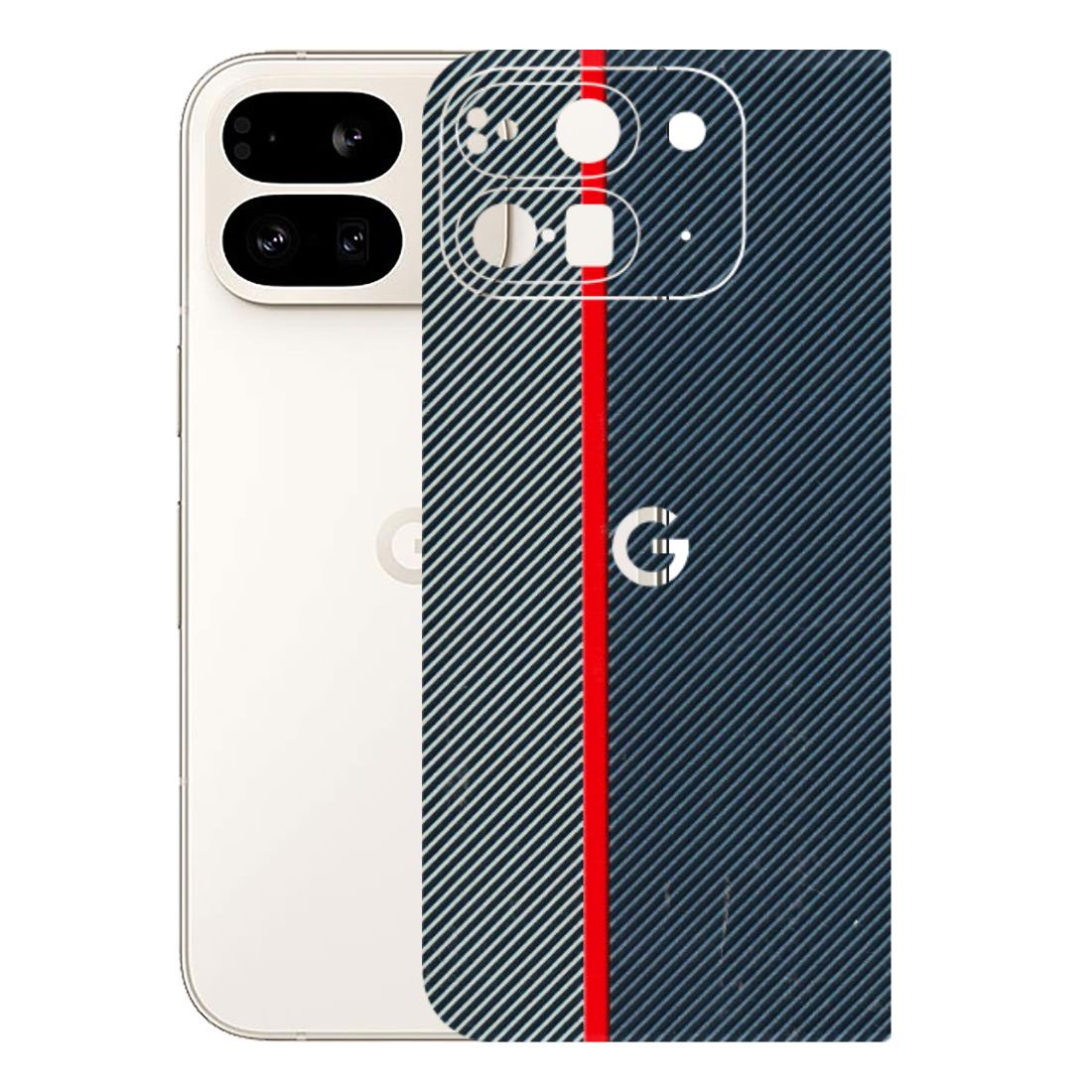 Google Pixel Phone Skins (All Models) - Blue Sober Lines - 3D Embossed Finish (L-305) Google Pixel 9 PRO FOLD