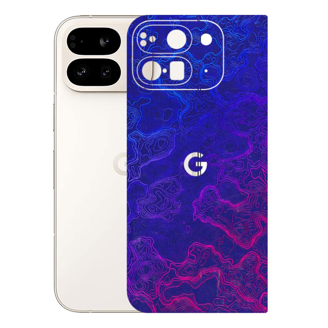 Google Pixel Phone Skins (All Models) - Purple Ripples Swirl - 3D Embossed Finish (L-314) Google Pixel 9 PRO FOLD