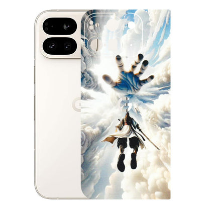 Google Pixel Phone Skins (All Models) - Big Hand With Monkey King - 3D Embossed Finish (L-323) Google Pixel 9 PRO FOLD