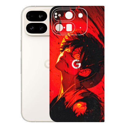 Google Pixel Phone Skins (All Models) - D.Luffy Power Up One Piece Anime - 3D Embossed Finish (L-326) Google Pixel 9 PRO FOLD