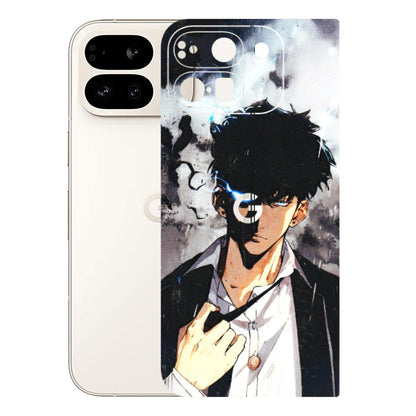 Google Pixel Phone Skins (All Models) - Sung Jinwoo Manhwa Anime - 3D Embossed Finish (L-328) Google Pixel 9 PRO FOLD