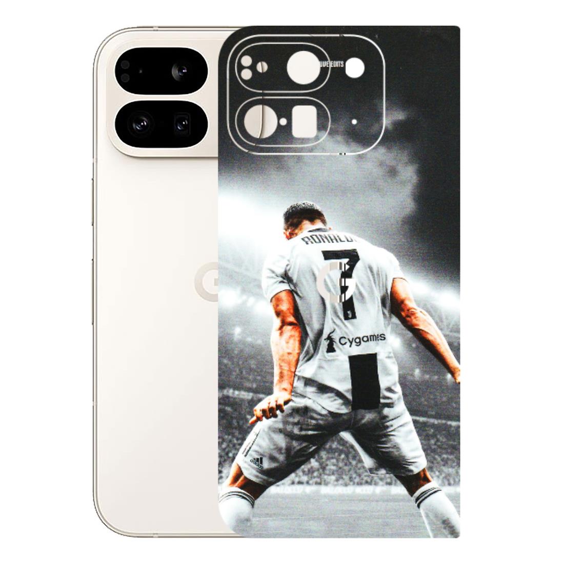 Google Pixel Phone Skins (All Models) - Ronaldo CR7 Crazy - 3D Embossed Finish (L-44) Google Pixel 9 PRO FOLD