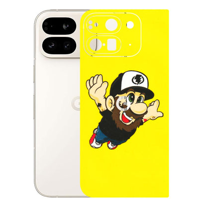 Google Pixel Phone Skins (All Models) - Flying Beardo - 3D Embossed Finish (L-60) Google Pixel 9 PRO FOLD