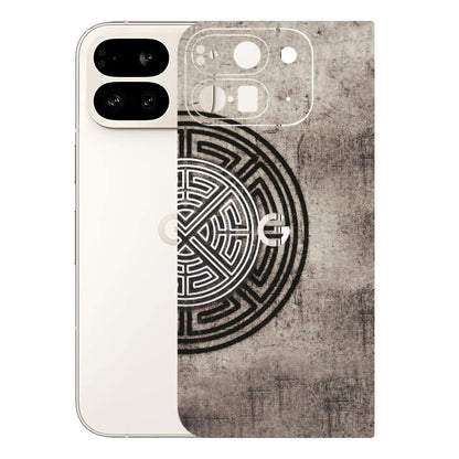Google Pixel Phone Skins (All Models) - Mysterious Circular Design - 3D Embossed Finish (L-63) Google Pixel 9 PRO FOLD